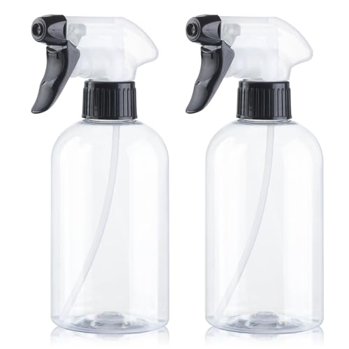 Spray Bottles 2Pack 10oz Plastic Squirt Bottles Water Spray Bottle | Mist Stream Empty Sprayer BPA-free Refillable Container Adjustable Nozzle for Plants, Pet Training, Kitchen Cleaning - color: Dual-color