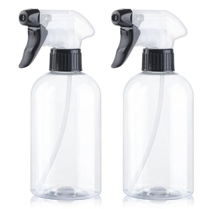 Spray Bottles 2Pack 10oz Plastic Squirt Bottles Water Spray Bottle | Mist Stream Empty Sprayer BPA-free Refillable Container Adjustable Nozzle for Plants, Pet Training, Kitchen Cleaning - color: Dual-color