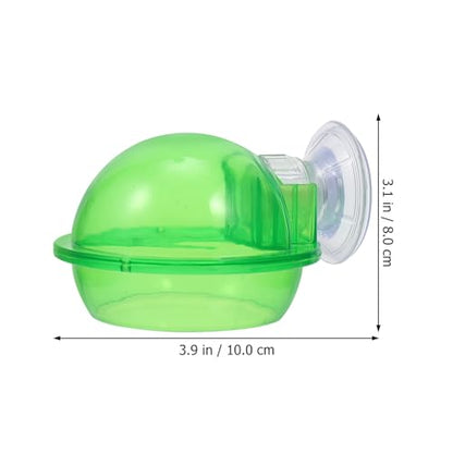 2pcs Escape Proof Reptile Food Bowl and Water Dish Plastic Feeding Basin for Gecko, Spider, Frog Terrarium Use