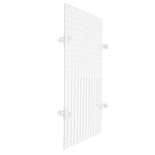 Levemolo 2pcs Aquarium Divider Panel Fish Tank Separator Suction Cups for Reptiles Jump Prevention and Peaceful Coexistence Isolation Board