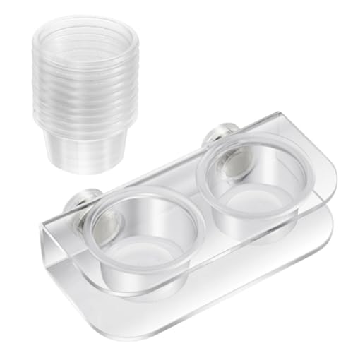 Reptiles Water Feeder Bowl with AntiEscape Design and Suction Base for Secure Placement in Habitats Secure Suction Feeder Bowl - color: Large dining table