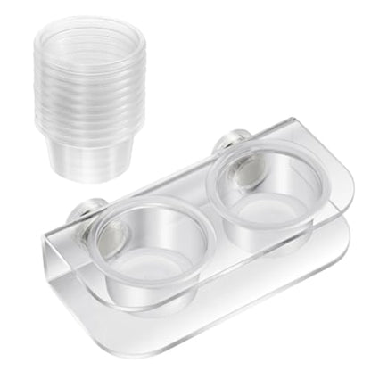 Reptiles Water Feeder Bowl with AntiEscape Design and Suction Base for Secure Placement in Habitats Secure Suction Feeder Bowl - color: Large dining table