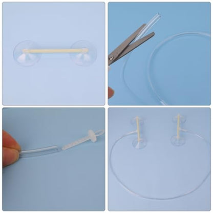 Aquarium Floating Plant Corral, Fish Feeding Ring Can Adjust Height with Water, Aquarium Floating Plant Barrier Suitable for Most Aquariums and Floating Plants