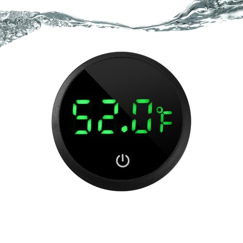 Aquarium Thermometer Digital Fish Tank Thermometer with Spare Battery | Highly Accurate,Led Display,Stickable Fish Tank Temperature Gauge for Betta Axolotl Turtle Tank
