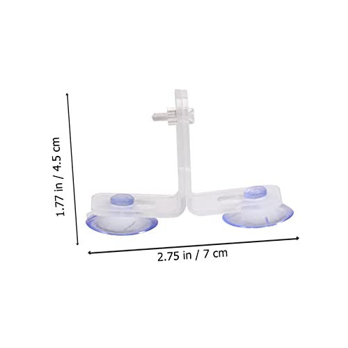 10pcs Aquarium Divider Suction Cup Clamp Acrylic Material Fish Tank Divider Bracket for Small Aquarium