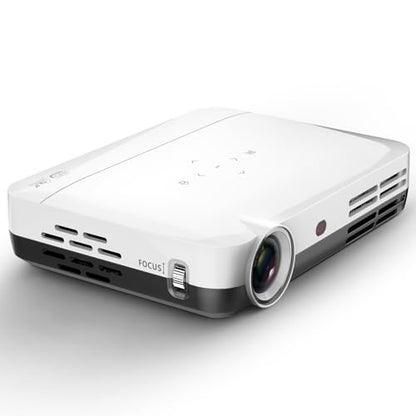 4K S7 Projector with Wi-Fi and Bluetooth, 3840 X 2160 Resolution, 7000 Lumens, Actual 3D, LED DLP Display, Ceiling/Floor Mount, HDMI for TV, Laptop, Mobile, 2GB RAM 32GB ROM