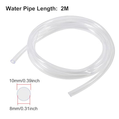 2PCS Water Pump 200L/H DC 5.5-12V 1-3W Mini Submersible Water Pump with 6.5ft Tubing for Aquarium Fish Tank, Pond, Fountain, Hydroponics
