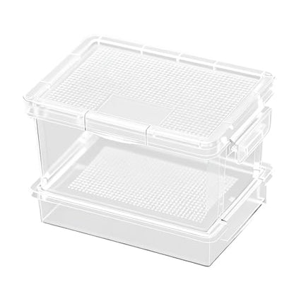 Reptile Feeding Box Storage Box,Portable,Easy to Clean,Reptile Feeder Cage for Cricke Raising Mealworms