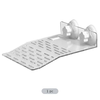 Reptile Basking Platform for Large Turtle Tank, Clear Aquarium Turtle Dock with Suction Cups, Inclined Ramp, Floating Habitat Resting and Feeding Area