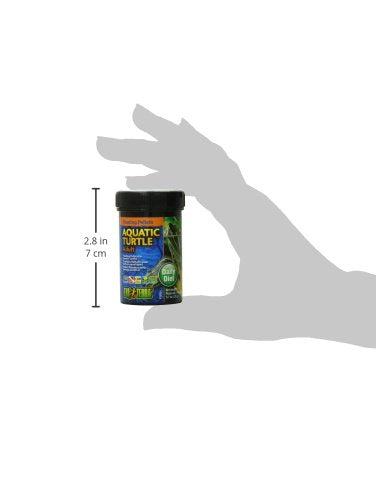 Exo Terra Adult Aquatic Turtle Food, Floating Pellets for Reptiles, 0.7 Oz., PT3251 - size: 0.7 Ounce (Pack of 1)