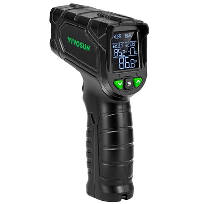 VIVOSUN VPD Thermometer, Handheld Environmental Monitor for Plants | Precision Infrared Laser Thermometer Gun with Adjustable Emissivity, Leaf VPD and Temperature Monitoring for Grow Tents, HVAC