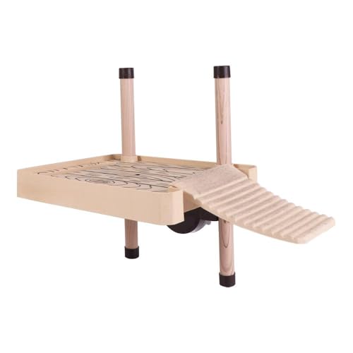 Turtle Basking Platform Floating Dock for Reptile Aquarium Sunbathing and Climbing Accessories(S)