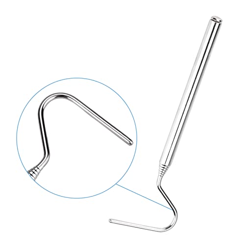 Stainless Steel Snake Shaped Hook, A Retractable and Extendable Reptile Grabber with A Non Slip Handle, Durable and Portable, is A Tool for Safely Capturing and Transferri