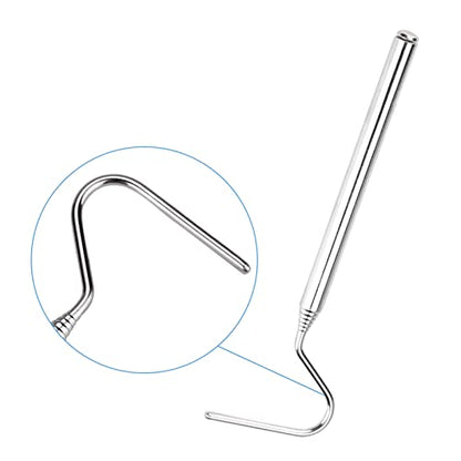 Stainless Steel Snake Shaped Hook, A Retractable and Extendable Reptile Grabber with A Non Slip Handle, Durable and Portable, is A Tool for Safely Capturing and Transferri