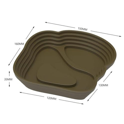 Reptile Bathing Pool Reptile Feeding Water Bowl Turtle Water Bowl Reptile Feeding Dish for Bearded Dragons Pet Supplies Bath, Small, Green - color: Small, size: Green