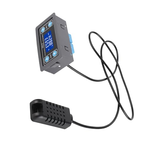 Zerodis Other Farming Supplies Humidity Controller Thermostat Hygrometer with High Accuracy Sensor for Incubation Greenhouse Breeding Digital LCD Temperature