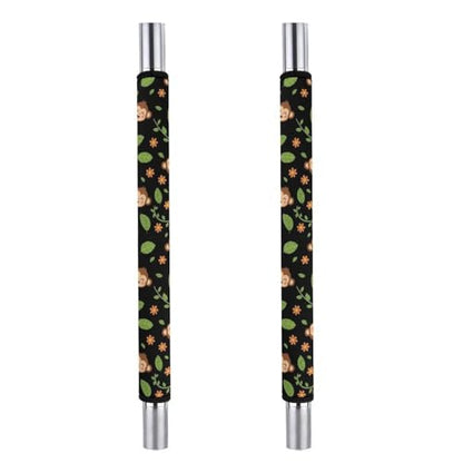 2 Pieces Refrigerator Door Handle Covers Anti Slip Kitchen Appliance Protector Sleeve Animal Print Monkey Microwave Dishwasher Fridge Handle Cover - color: Design(562)