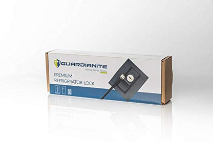 2-Pack Guardianite Premium Refrigerator Lock with Built-in Keyed Lock (2-Pack Black) - color: 2-Pack Black