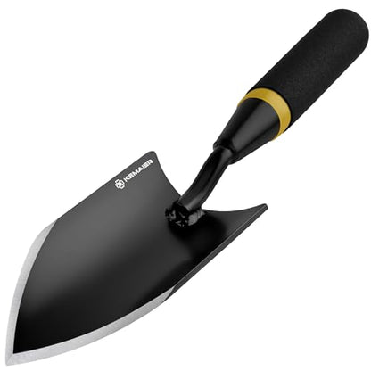 Kemaier Heavy Duty Gardening Hand Trowel - Carbon Steel Shovels Tool | Sharp Weeding, Precision Digging, Industrial-Duty Garden Spade, Engineered for Pros Who Demand More