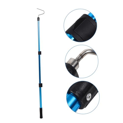 PRETYZOOM Telescopic Snake Hook Tool 19.7-45.7in Adjustable Length Aluminium Alloy Reptile Grabber for Catching Snakes and Rattlesnakes Outdoors with Simple to Use Unique Design