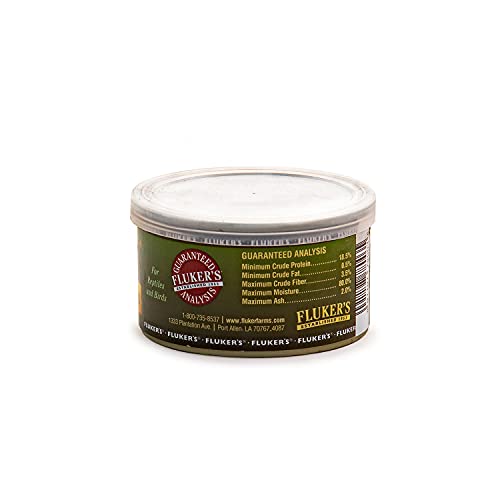 Fluker's Gourmet Canned Food for Reptiles, Fish, Birds and Small Animals, Grass Hoppers, 1.2 oz (Pack of 3) - size: 1.2 Ounce (Pack of 3), style: Grass Hoppers