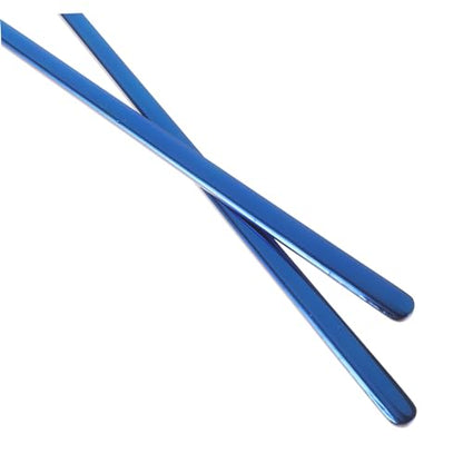 WOONEKY 2pcs Lizard Food Spoon Portable Pet Supply Scoop for Reptile Calcium Powder Feeding Tool - color: Blue