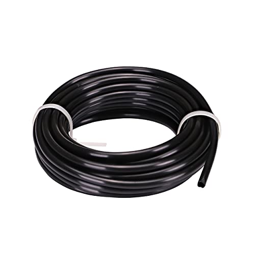 Raindrip 016025P 1/4-Inch Drip Irrigation Supply Tubing, 25-Foot, for Irrigation Drippers, Drip Emitters, and Drip Systems, Black Polyethylene - size: 25 ft., style: Polyethylene