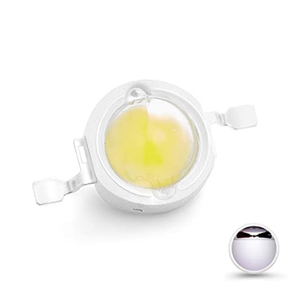 CHANZON 10 pcs High Power Led Chip 5W White 6000K - 6500K | (600mA - 700mA / DC 6V - 7V / 5 Watt) Super Bright Intensity SMD COB Light Emitter Components Diode Bulb Beads DIY Lighting - color: C) White (6000k)