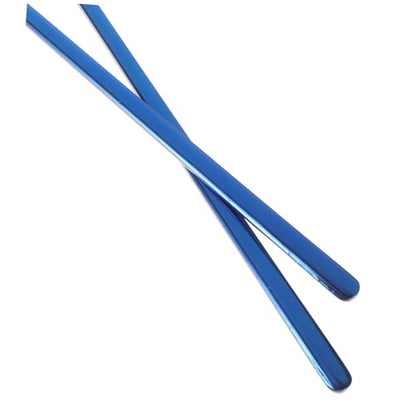 SUPVOX 2pcs Reptile Food Scoop Small Pet Feeding Spoon Long Handle Lizard Desert Spoon - color: Blue