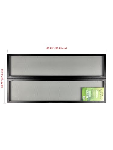 H2Pro - Reptile Realm - Aquarium Mesh Lid Screen Cover – Metal Screen Top for Fish Tanks & Terrariums, Rust-Resistant, High Airflow Design (40 Breeder - 36 3/8" x 18 5/8") - size: 40 Breeder - (36 3/8" x 18 5/8")