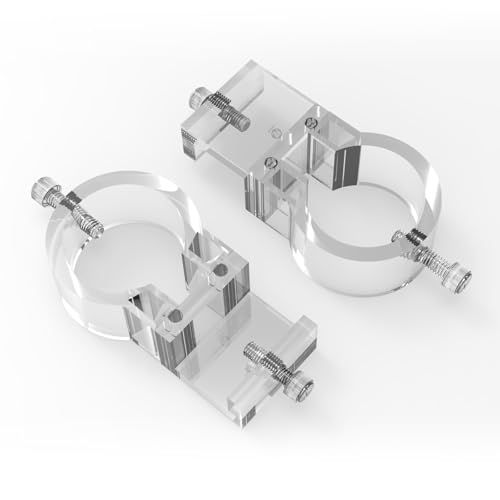 FZONE Detachable Acrylic Bracket – Compact Filter Pipe Holder for Glass & Stainless Steel Aquarium Lily Pipes (M) - size: M