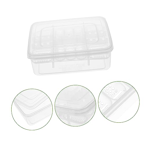 2PCS Reptile Egg Hatchery Box 16-Hole Incubator for Snakes and Lizards Professional Breeding Container for Reptile Eggs Sturdy Plastic Hatching Tray