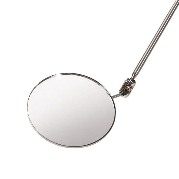 Steelman 29-Inch Telescoping Auto Inspection Mirror, Durable Steel, Articulating 3.25-Inch Round Mirror, Contoured Grip (Case of 10) - size: 29 inches (Case of 10)