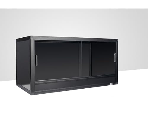 50 Gallon 36""x18""x18"" Sliding Door Enclosure, Black