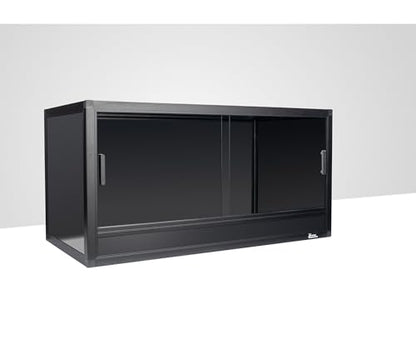 50 Gallon 36""x18""x18"" Sliding Door Enclosure, Black
