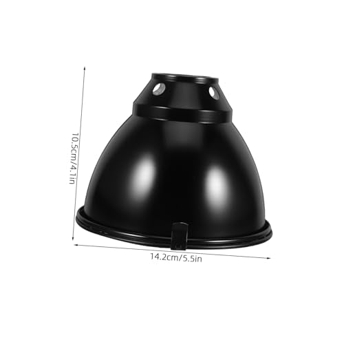 Reptile Heat Lamp Cover Anti-Scald Dome Light Guard Aluminum Heat Lamp Protector for Turtle Lizard Snake Breeding Boxes with Mesh Cover