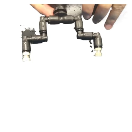 Reptile Adjustable Watering Fogger Mister With Quick-attach Nozzle（0.3mm) Connect With 1/4'' Pipe 1/2/3/4 Head(1-Head Black) - color: 1-Head Black