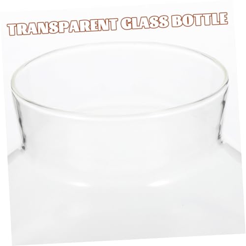 KALLORY Glass Ecological Bottle Terrarium with Cork Stopper, 10X11Cm Micro Landscape Moss Plant Container for Indoor Gardening and Decorative Ecosystem