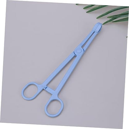 Mipcase 1pc Plastic Pet Stool Clamp for Easy -up of Reptile Bird and Animal Waste Material Scissors Design Handle for Convenience - color: Blue