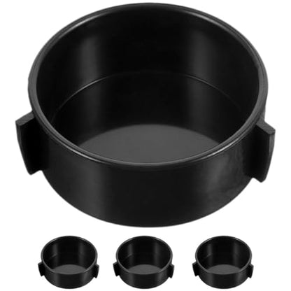 4pcs Ceramic Reptile Feeding Bowls Multi-Function Worm and Water Dish for Bearded Dragon Gecko Terrarium Pet Supplies