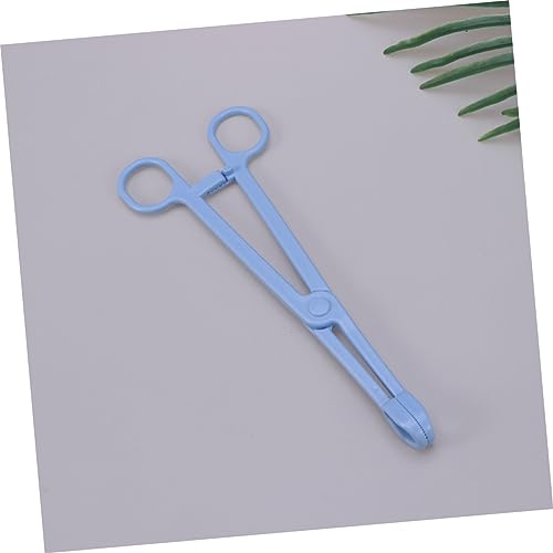 Mipcase 1pc Plastic Pet Stool Clamp for Easy -up of Reptile Bird and Animal Waste Material Scissors Design Handle for Convenience - color: Blue