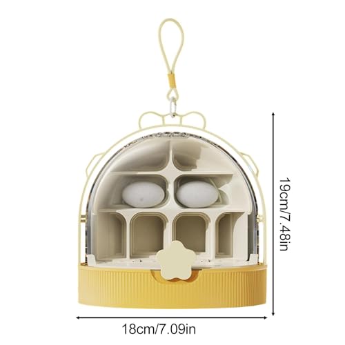 Silkworm Transport Container Clear Breathable Silkworm Observation Box | Reptiles Habitat for Indoor Raising Science Projects Outdoor Activities Teens Camping Backyard