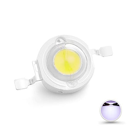 CHANZON 10 pcs High Power Led Chip 3W Cool White 10000k - 15000K | (600mA- 700mA / DC 3V - 3.4V / 3 Watt) Super Bright Intensity SMD COB Light Emitter Components Diode Bulb Bead DIY Lighting - color: D) Cool-white (10000k)
