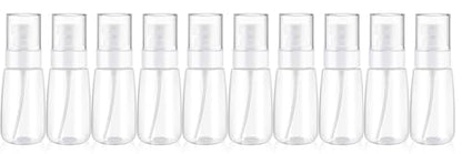 Empty Fine Mist Spray Bottles 2oz Small Travel Perfume Atomizer for Essential oil Perfume Hair Makeup 10 Pack - color: 2oz - Pack 10