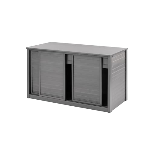 New Age Pet ECOFLEX Large Reptile Enclosure with Matching Cabinet Stand Set in Grey - color: Grey, size: Large