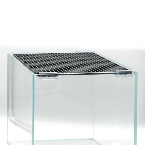 LINLAN 5/16-inch 12 Pieces Aquarium Cover Bracket, Fish Tank Lid Clips Acrylic Aquarium Cover Clip Support Holder, for Rimless Aquariums - size: Fits 5/16" Glass