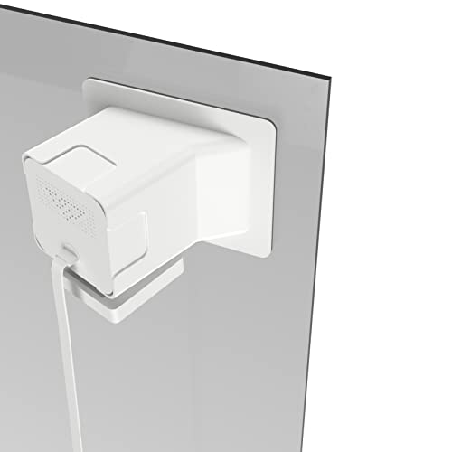 Angled Window Mount for Wyze Cam v4 / V3, Self-Adhesive Window Mount | 20 Degrees Tilt Wyze V4 Window Mount for Indoor/Outdoor Monitoring , No Reflection , No-Drill , Through Glass for Wyze Cam - color: white/Pack of 1(not included Camera), size: Angled M