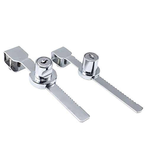 3PCS Reptile Vivarium Terrarium Showcase Display Cabinet Sliding Glass Door Lock w Keys