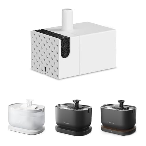 PETLIBRO Offical Cat Water Fountain Pump, Easy Replacement for Cat Fountain PLWF115/PLWF105/PLWF005, Wireless Cat Fountain Pump for Pet Water Fountain, Super Quiet Pump for Dog Dispenser - color: White, size: Pump