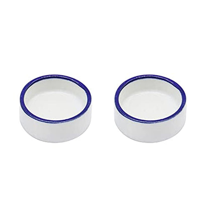 Bowls Terrarium Feeding Worm Dish Mealworm Feeder Dish Ceramic Bowl for Snake Spiders Water Bowl